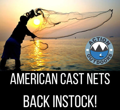 10FT Radius 1 inch White Cast Net USA Style