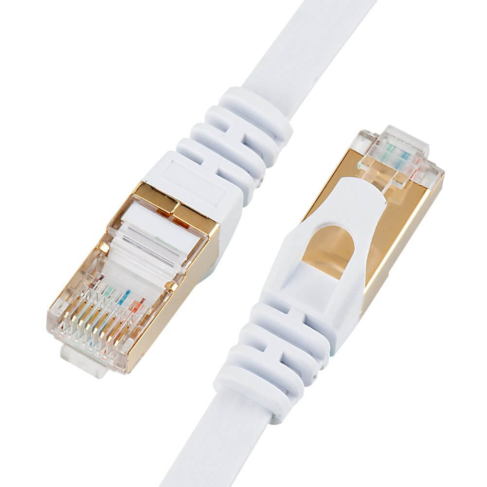 white RJ45 network cable