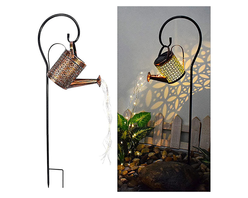 Solar Lights watering can Kettle Art Light