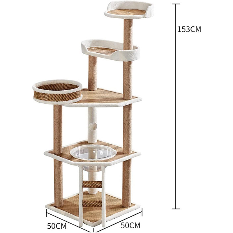Cat Tree House Scratching Post Condo