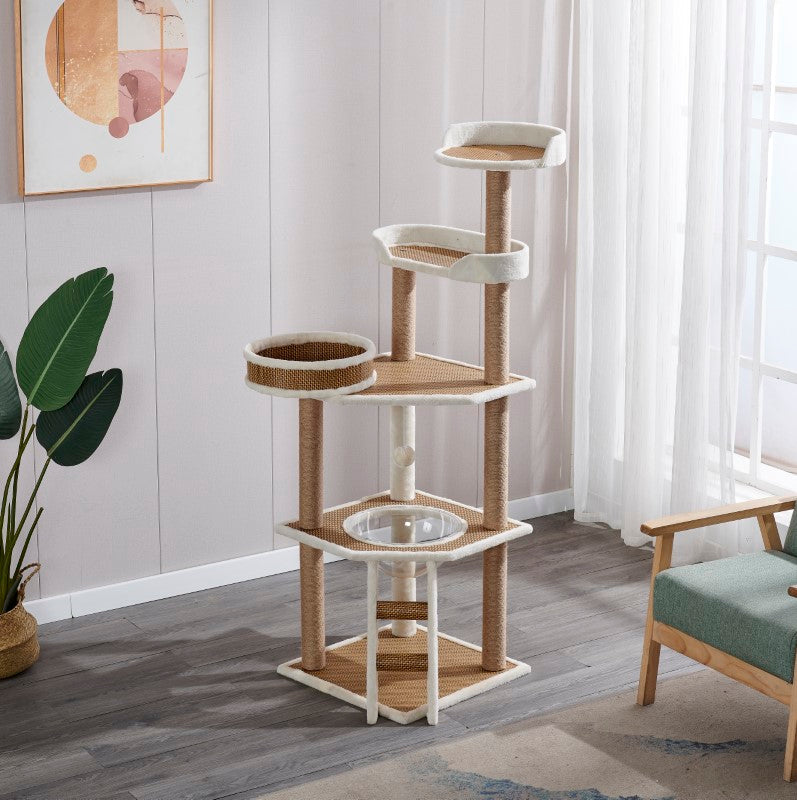 Cat Tree House Scratching Post Condo