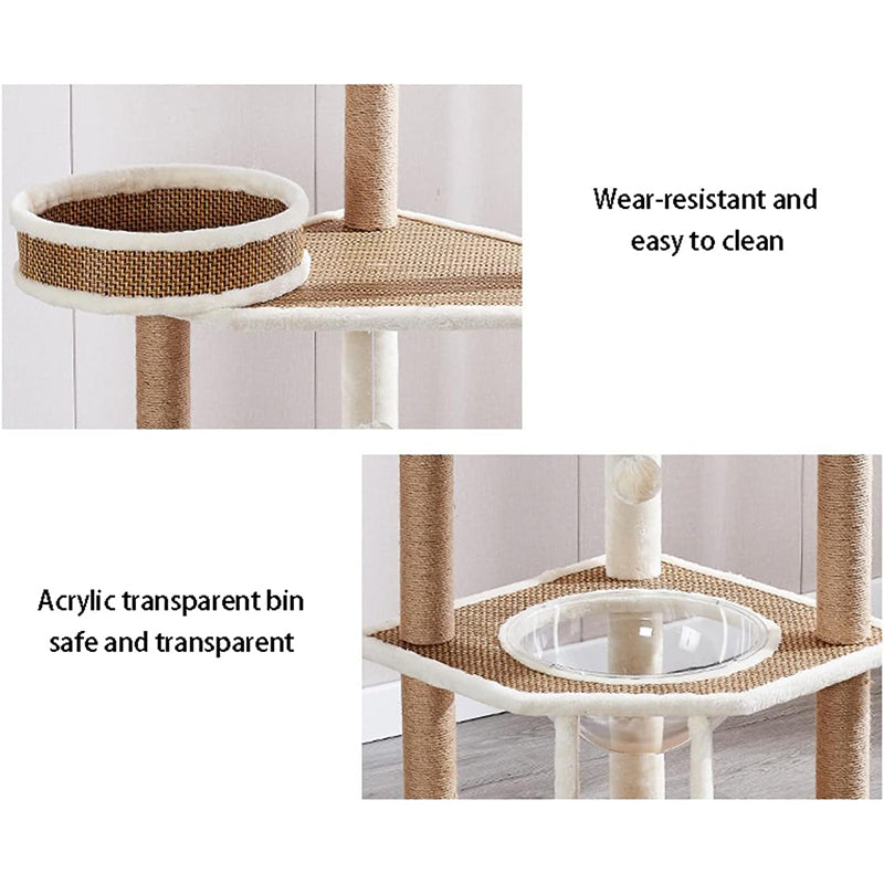 Cat Tree House Scratching Post Condo