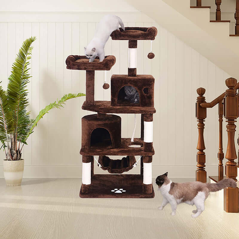 Cat Tree House Scratching Post Tree Play House