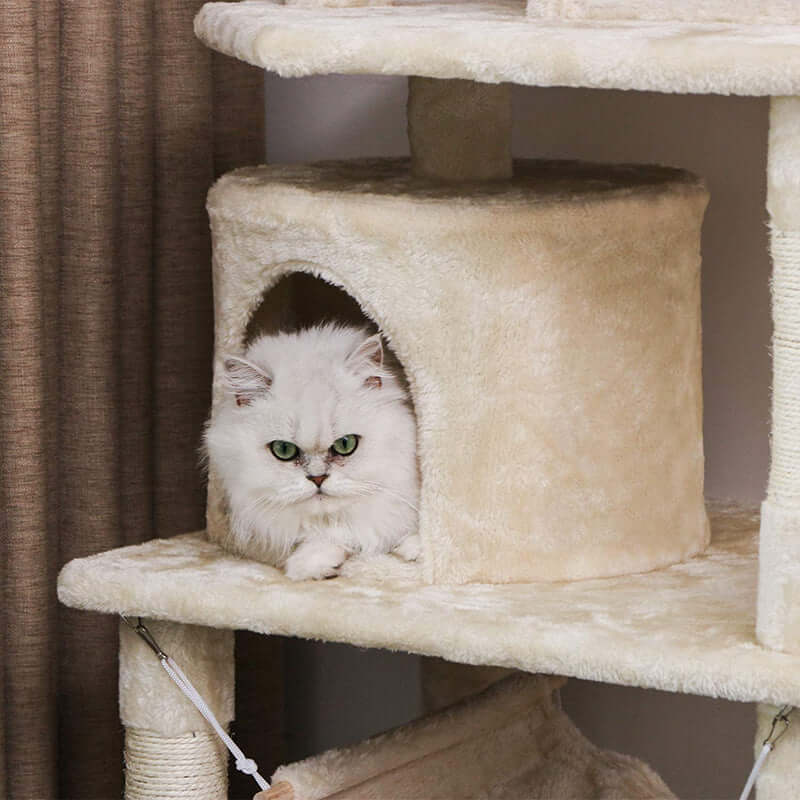 Cat Tree 150CM with Scratching Posts Hammock - The Shopsite