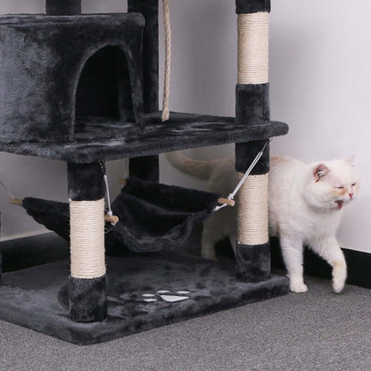 Cat Tree House with Scratching Posts Hammock - The Shopsite