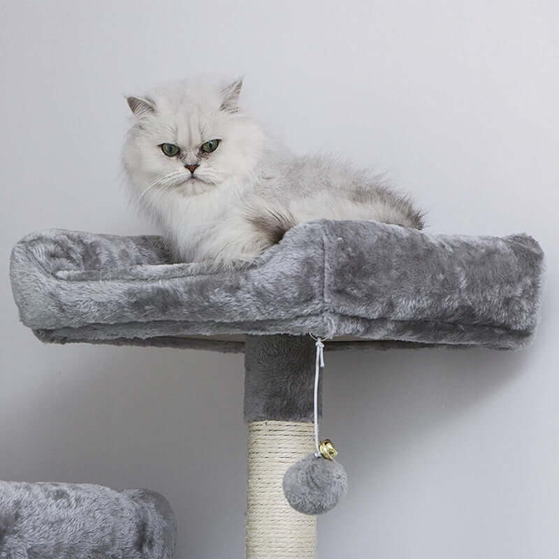 Cat Tree House with Scratching Posts Hammock - The Shopsite