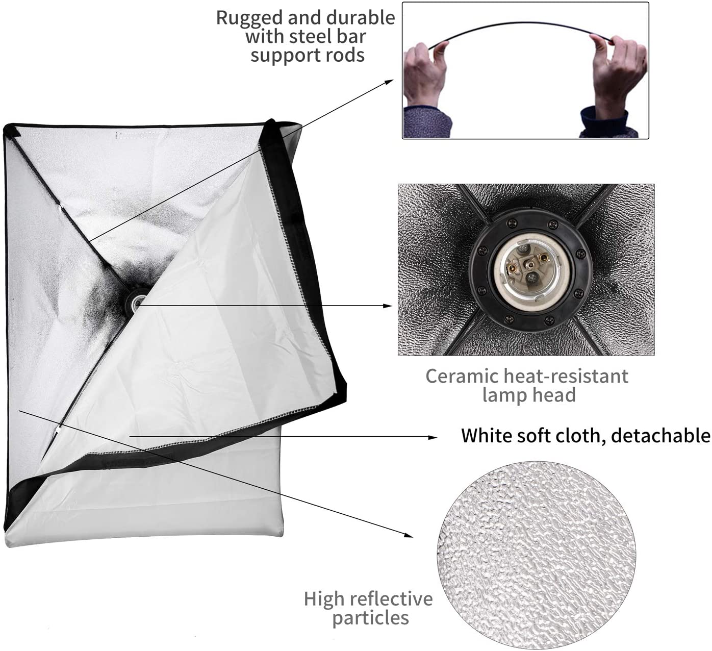 Softbox Lighting Kit Professional Photography Light Studio Kits