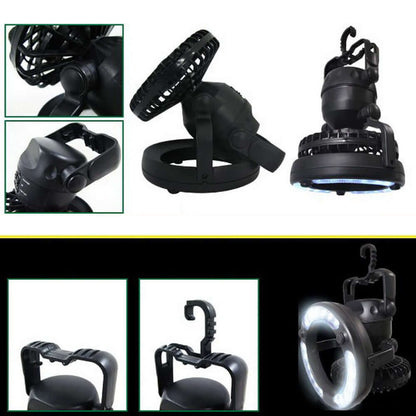 2 In 1 Camping Tent Lamp Lantern with Ceiling Fan - The Shopsite