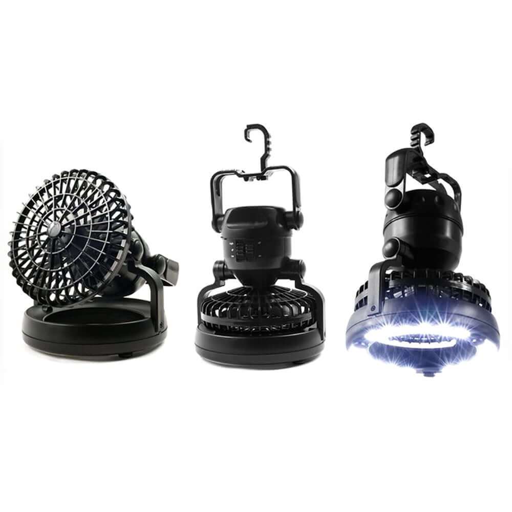 2 In 1 Camping Tent Lamp Lantern with Ceiling Fan - The Shopsite