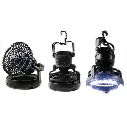 2 In 1 Camping Tent Lamp Lantern with Ceiling Fan - The Shopsite