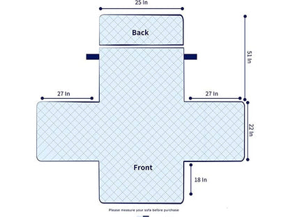 Recliner Chair Cover Sofa Slipcover Couch Protector with Non Slip Strap - The Shopsite