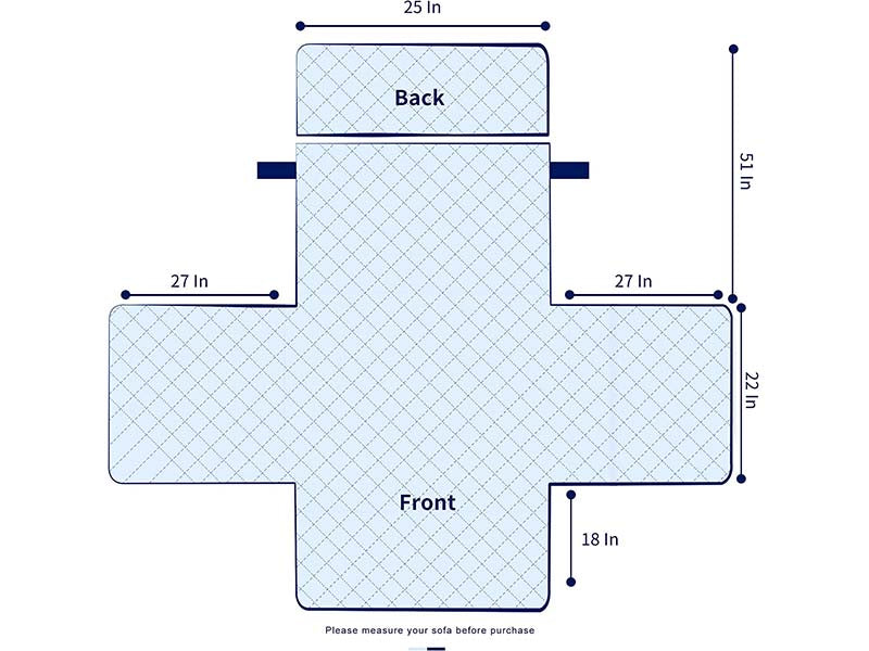 Recliner Chair Cover Fitted Small Sofa Slip Cover - The Shopsite