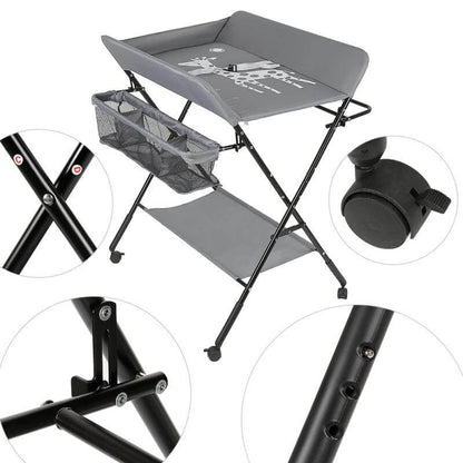Baby Changing Station Foldable Nappy Table - The Shopsite
