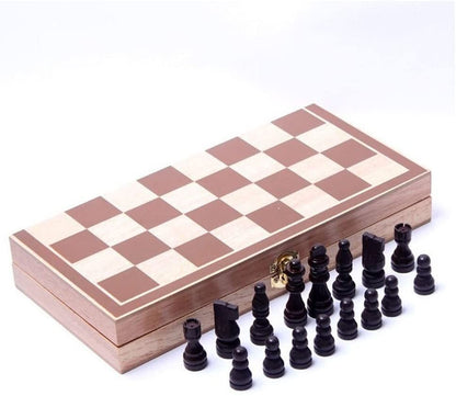 Chess Board Set Folding Wooden - The Shopsite