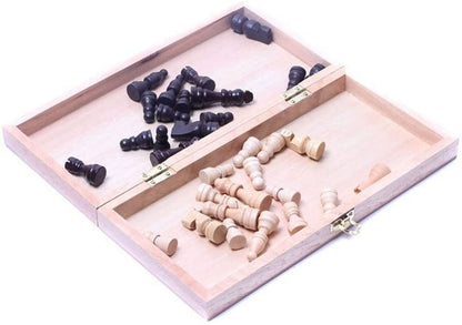 Chess Board Set Folding Wooden - The Shopsite