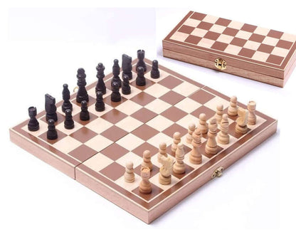 Chess Board Set Folding Wooden