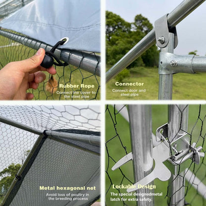 Chicken Coop Run 6M x 3M x 2M