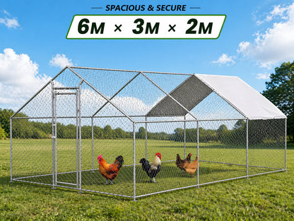 Chicken Coop Run 6M x 3M x 2M