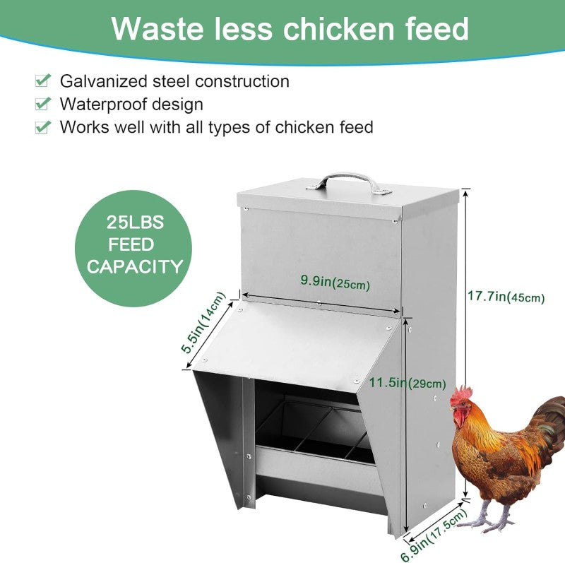 rodent proof poultry feeder