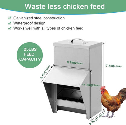 rodent proof poultry feeder