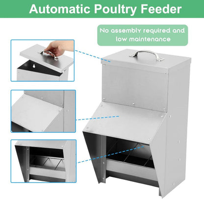 galvanized steel poultry feeder