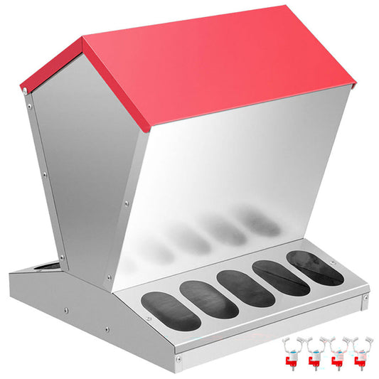 galvanized steel chicken feeder