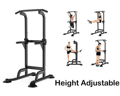 Power tower workout equipment