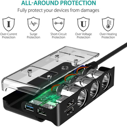 LED voltage display on adapter