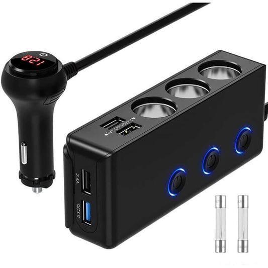Quick charge cigarette lighter adapter