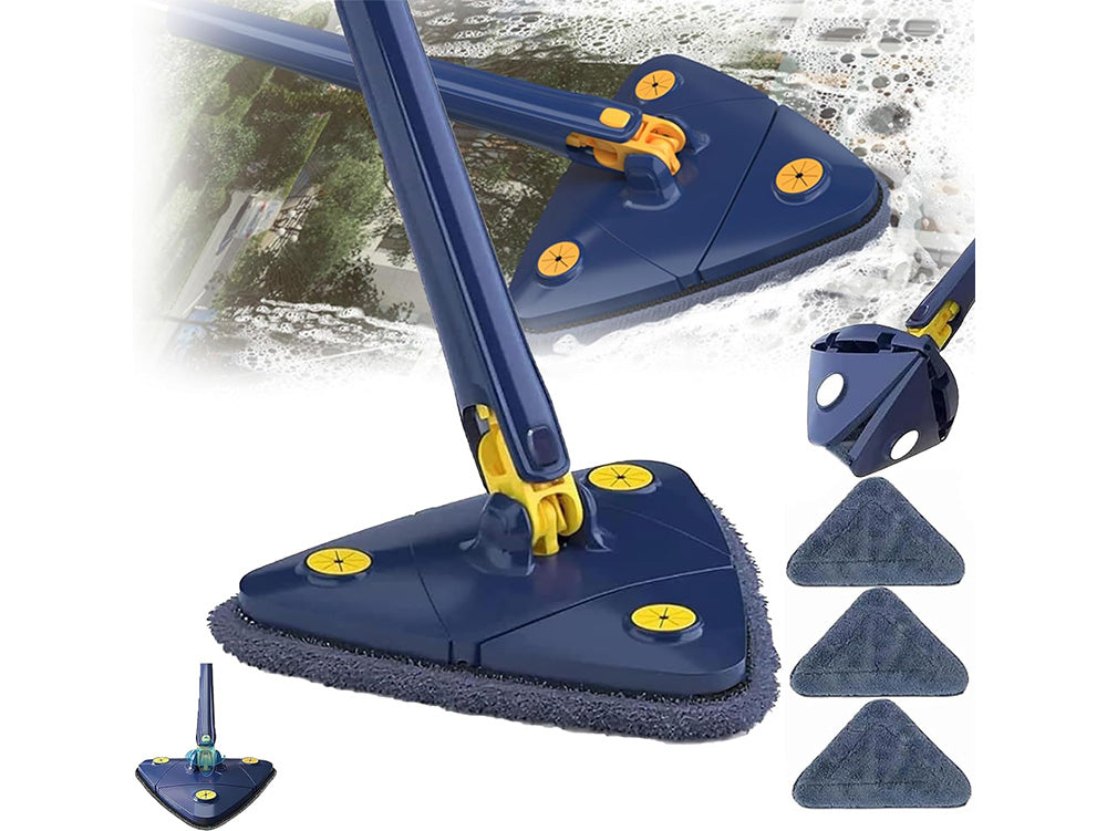 Triangle Cleaning Mop 1.3m Extendable Rotatable