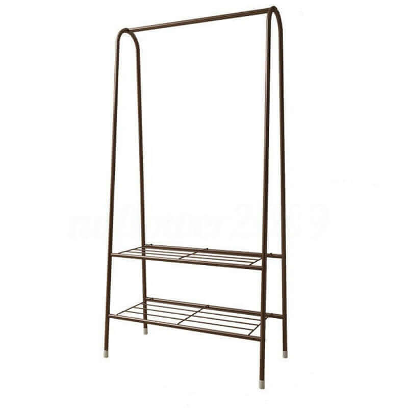 Cloth Rack Garment Rack Metal Coffee color - The Shopsite