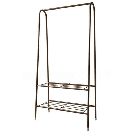 Cloth Rack Garment Rack Metal Coffee color - The Shopsite
