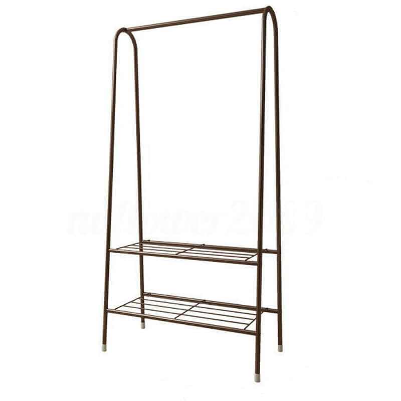 Cloth Rack Garment Rack Metal Coffee color - The Shopsite