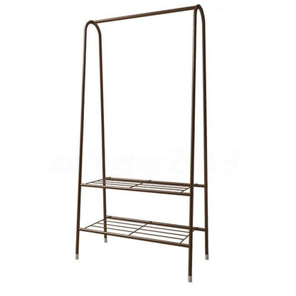 Cloth Rack Garment Rack Metal Coffee color - The Shopsite