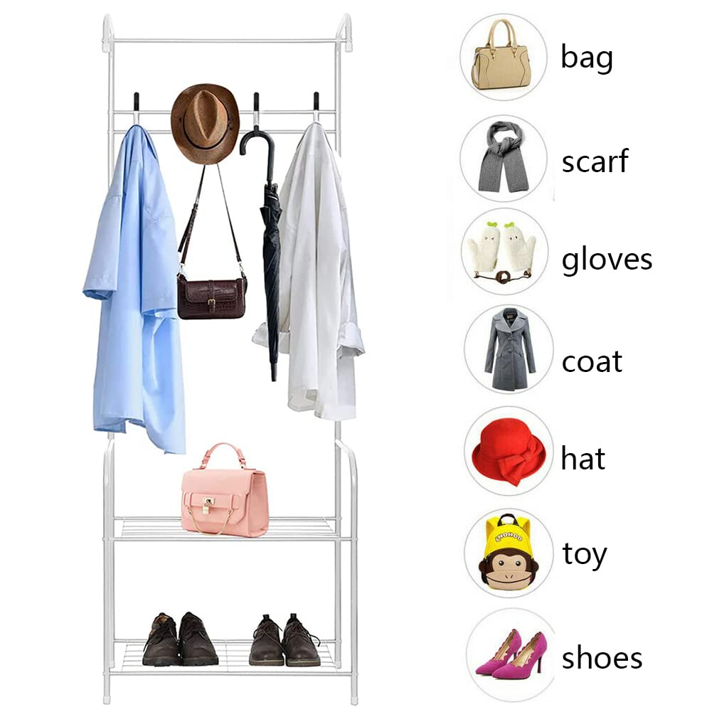 Cloth Rack Garment Rack Coat Rack – White
