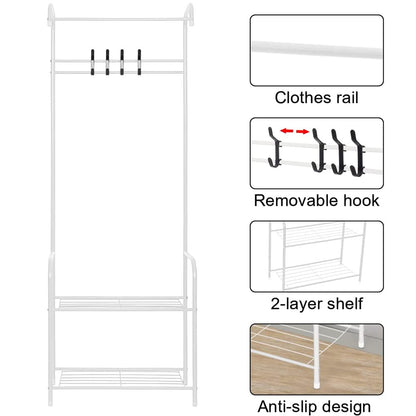 Cloth Rack Garment Rack Coat Rack – White