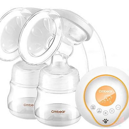 Electric breast pump double bottle