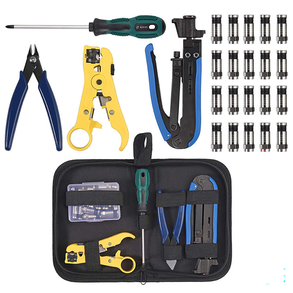 5in1 coaxial cable crimper tool