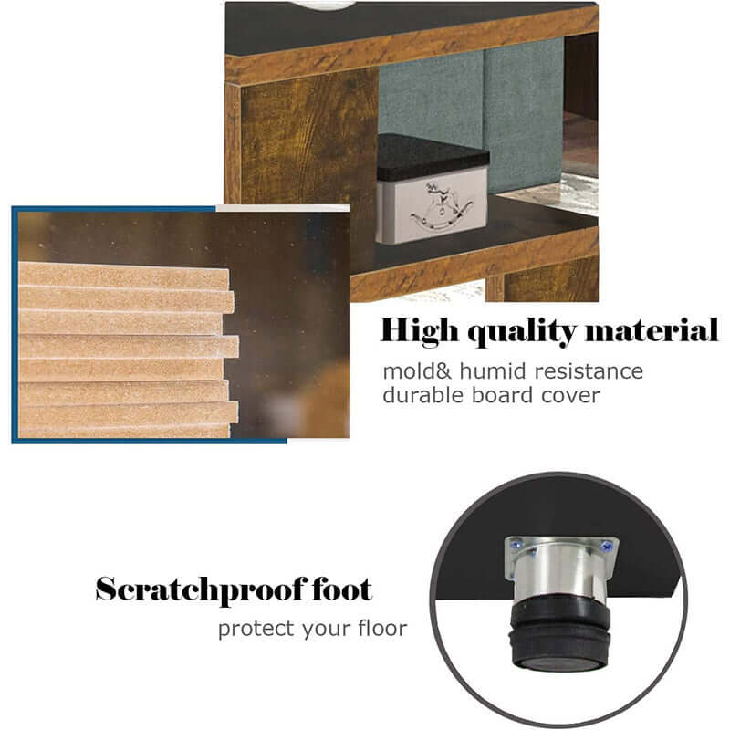 Coffee Table Rustic Wood - The Shopsite