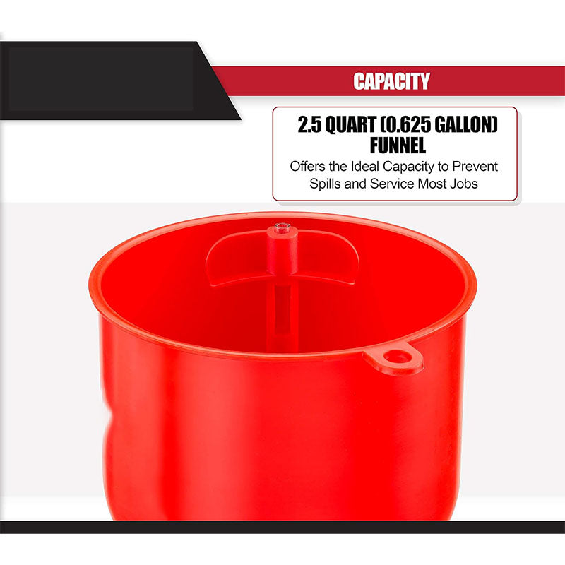 Spill Proof Car Radiator Coolant Filling Funnel Kit