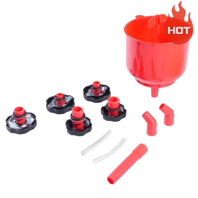Spill Proof Car Radiator Coolant Filling Funnel Kit