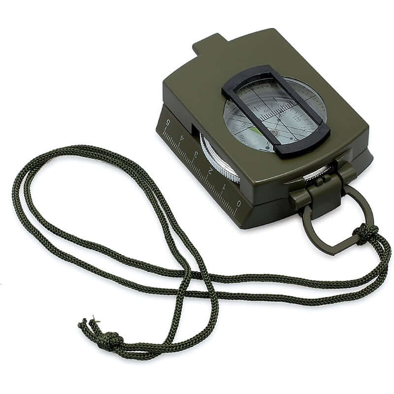 Compass with bubble level