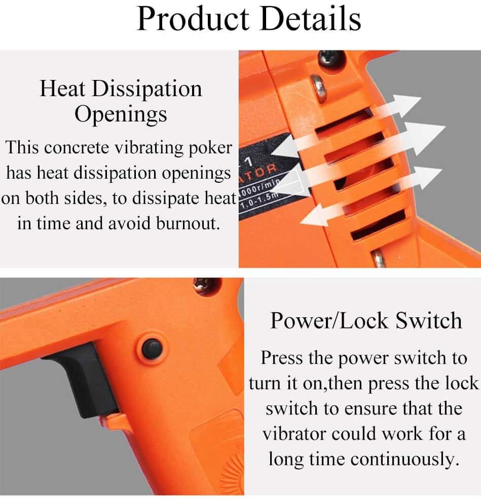 Concrete mixer rod
