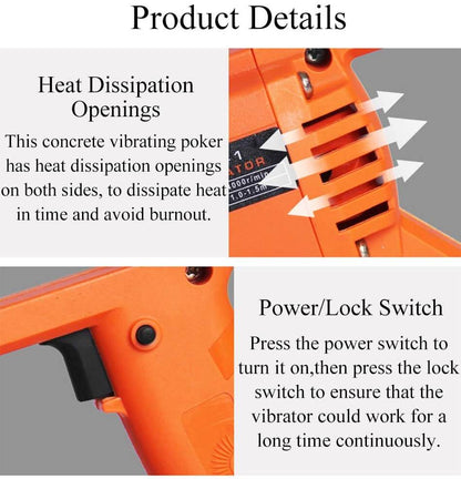 Concrete mixer rod
