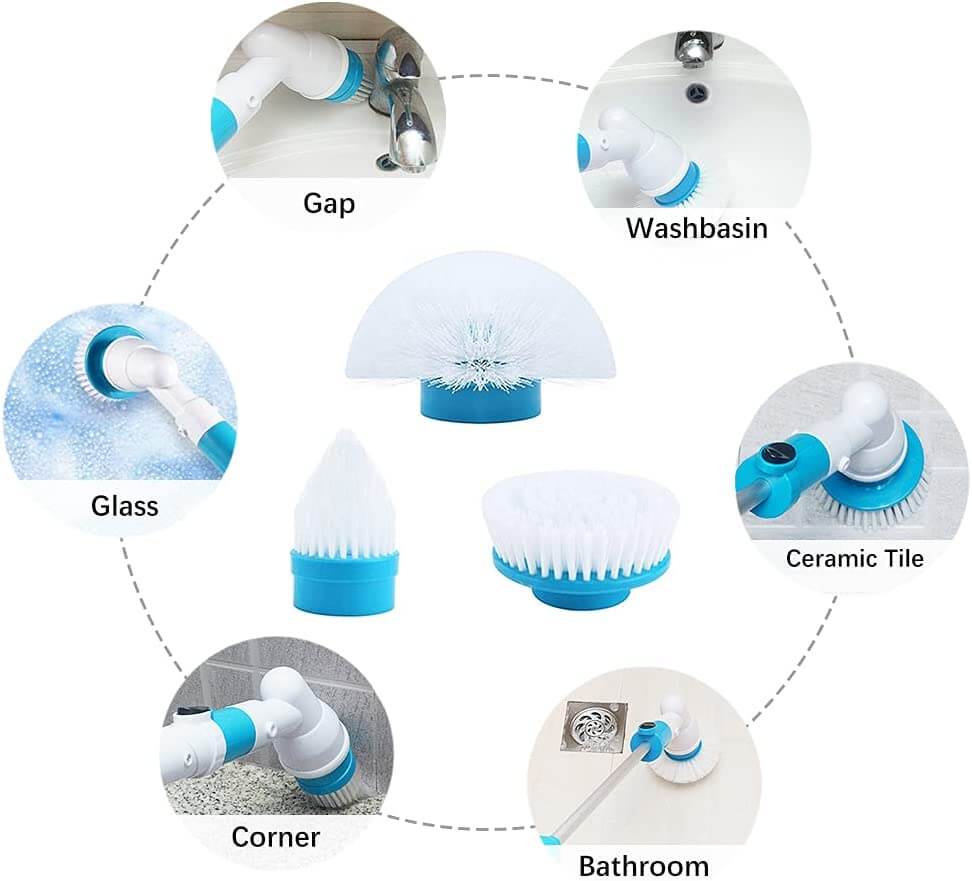 Cordless Scrubber Electric Cleaning Brush - The Shopsite