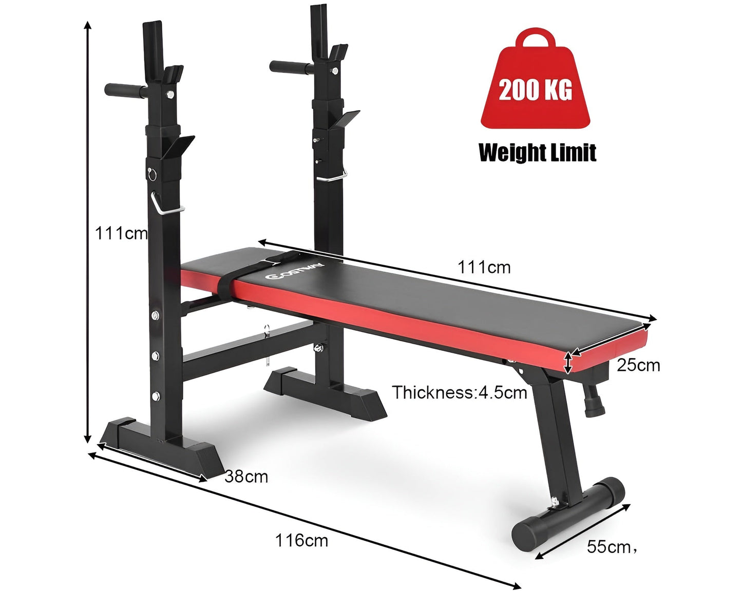 Multi position workout bench