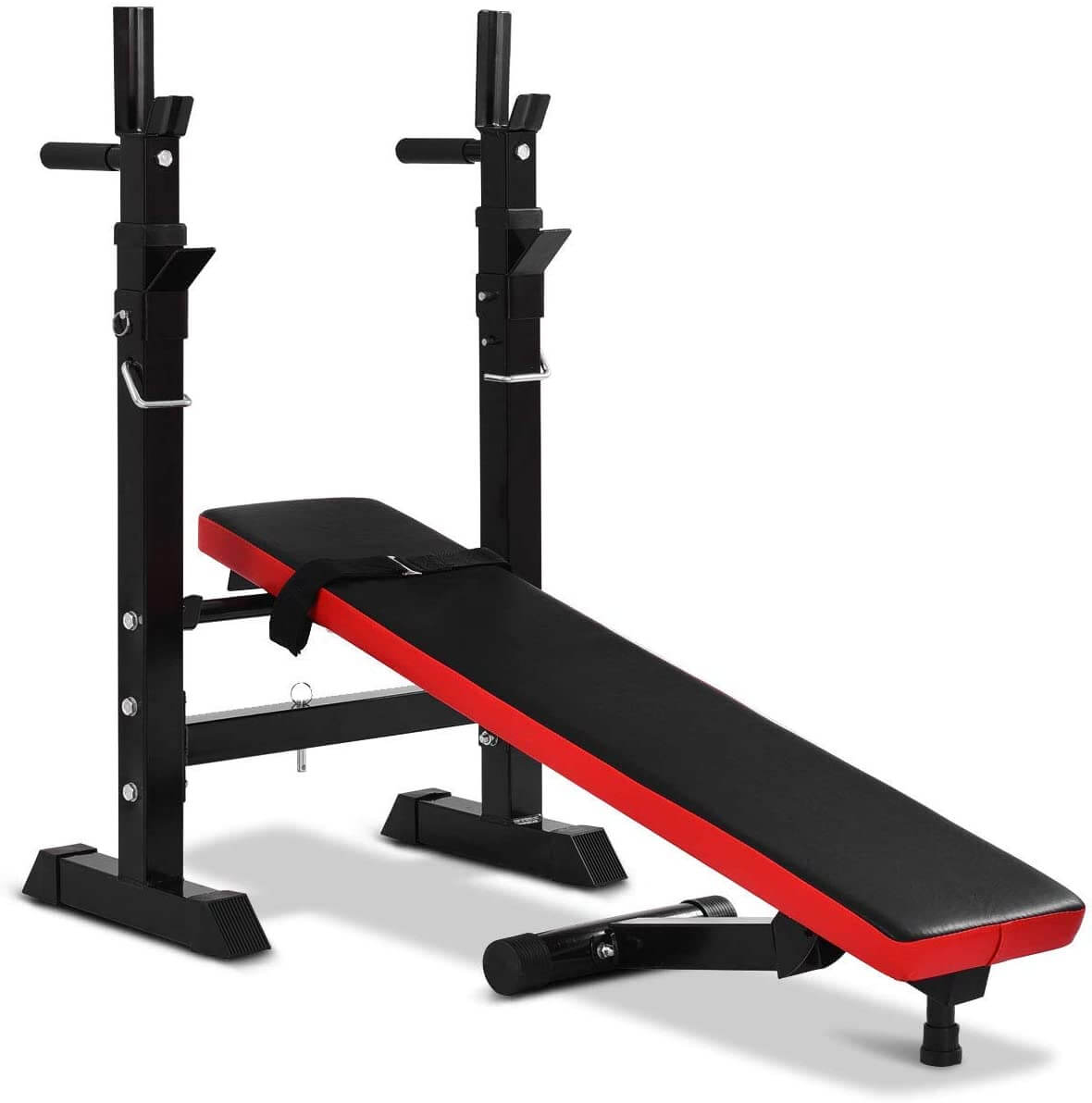 Adjustable Weight Bench Fitness Bench Home Gym Black - The Shopsite