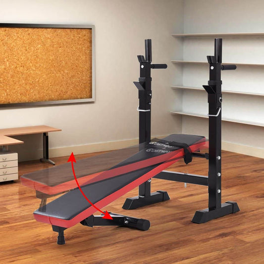 Adjustable weight bench black