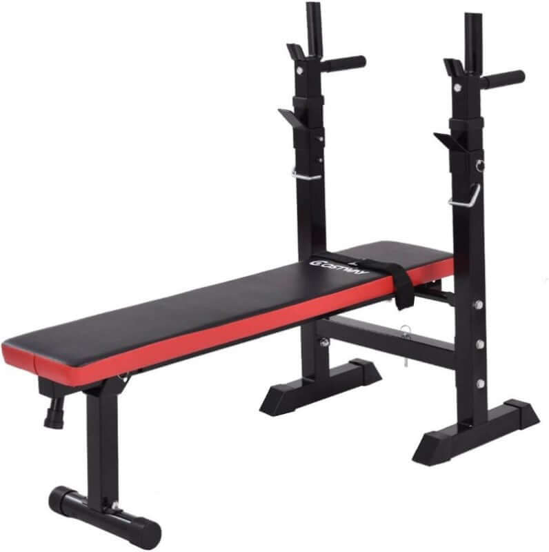 Adjustable Weight Bench Fitness Bench Home Gym Black - The Shopsite
