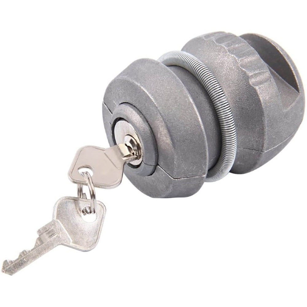 Trailer lock on tow coupling